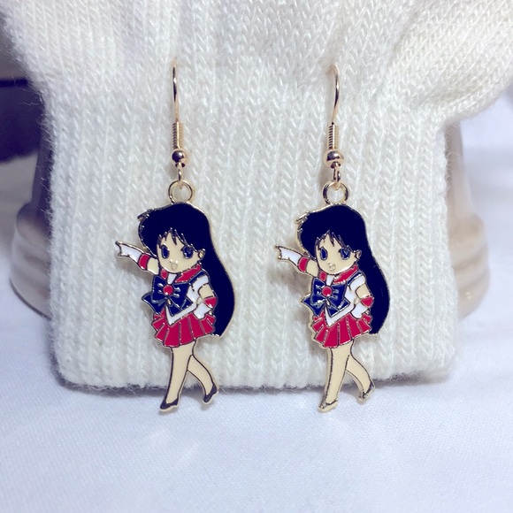 ๐50% OFF/3+...Sailor Mars Earrings - Picture 1 of 11